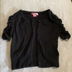 Black button down cardigan size 10/12